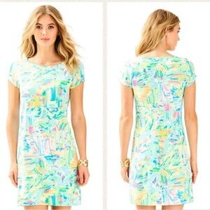 LILLY PULITZER MARLOWE DRESS in SEA SALT & SUN print- Size Medium